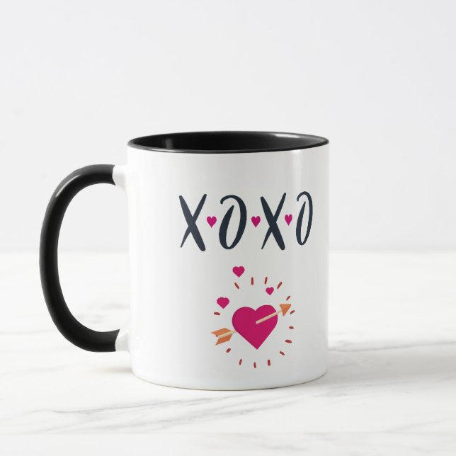 Caneca do Dia dos Namorados XOXO Amor (Esquerda)