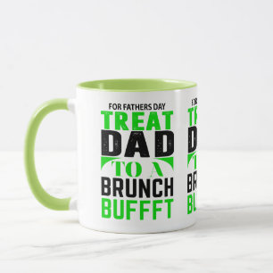 Caneca do Dia dos Pais Buffet de Brunch