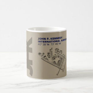 Caneca do diagrama do aeroporto de Kennedy (JFK)