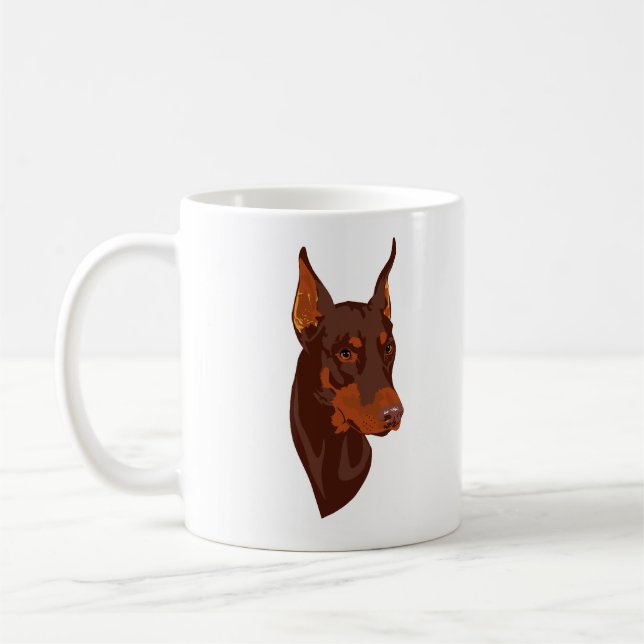 Caneca do Doberman (Esquerda)