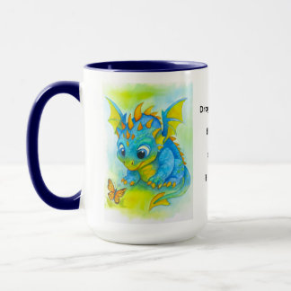 Caneca do Dragão Azul Bebê