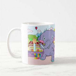 Caneca do elefante do urso & do guerreiro de
