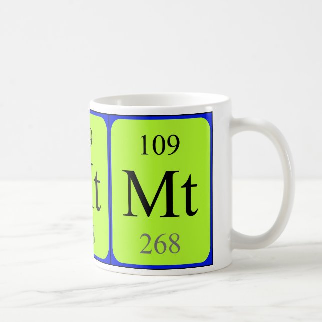Caneca do elemento 109 - Meitnerium (Direita)