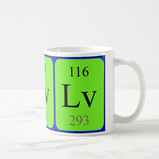 Caneca do elemento 116 - Livermorium (Direita)