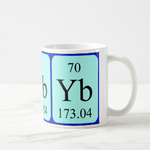 Caneca do elemento 70 - Ytterbium