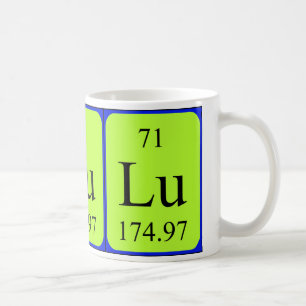 Caneca do elemento 71 - Lutetium