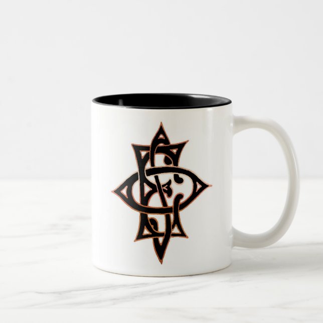 Caneca do emblema de OES (cobre & preto) (Direita)