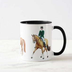 Caneca do Equestrian dos cavalos do adestramento