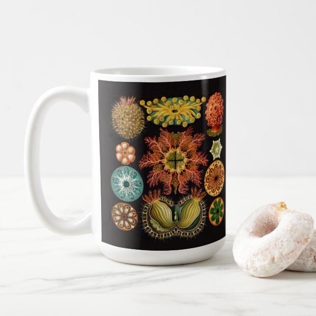 Caneca do equinodermo de Haeckel grande (Com Donut)
