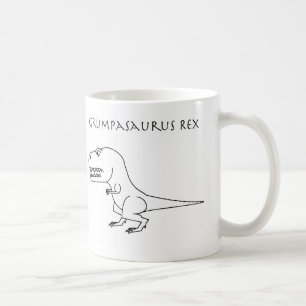 Caneca do esboço de Grumpasaurus Rex