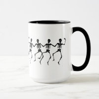 Caneca do esqueleto da dança