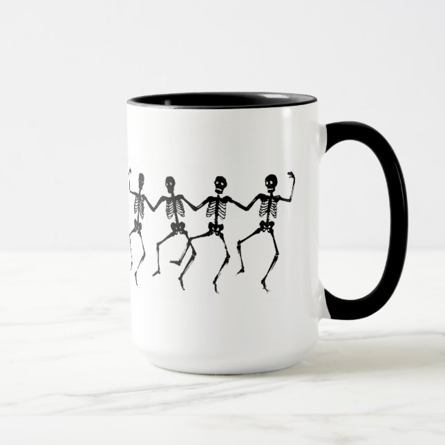 Caneca do esqueleto da dança (Direita)