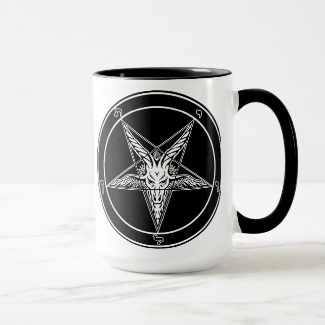 Caneca do estilo antigo de Baphomet (Direita)