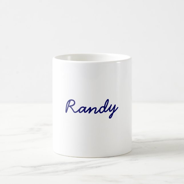 Caneca do estilo do Randy-Nome (Centro)