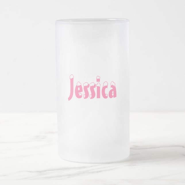 Caneca do Estilo-Fosco do Jessica-Nome (Centro)