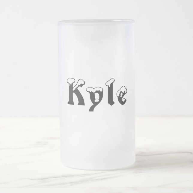 Caneca do Estilo-Fosco do Kyle-Nome (Centro)