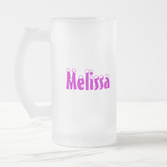 Caneca do Estilo-Fosco do Melissa-Nome (Esquerda)
