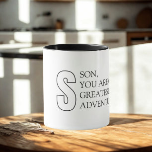Caneca do Filho de Tipografia Simples