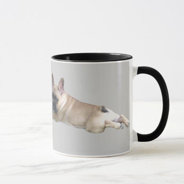 Caneca do filhote de cachorro do buldogue francês (Direita)