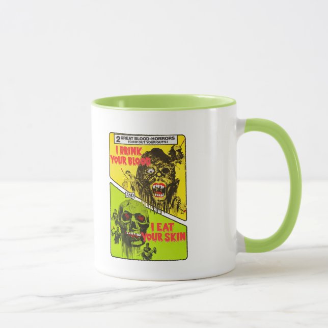 Caneca do filme de terror do vintage (Direita)