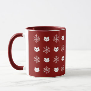 Caneca do floco de neve do gato do gatinho