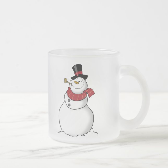 Caneca do fosco do boneco de neve (Direita)