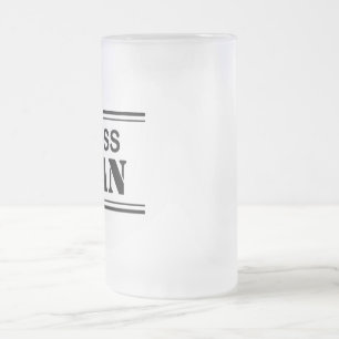 Caneca do fosco do homem do chefe