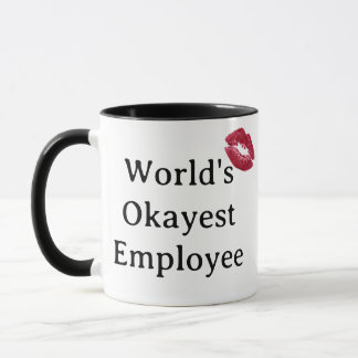 Caneca do funcionário mais ou menos do mundo
