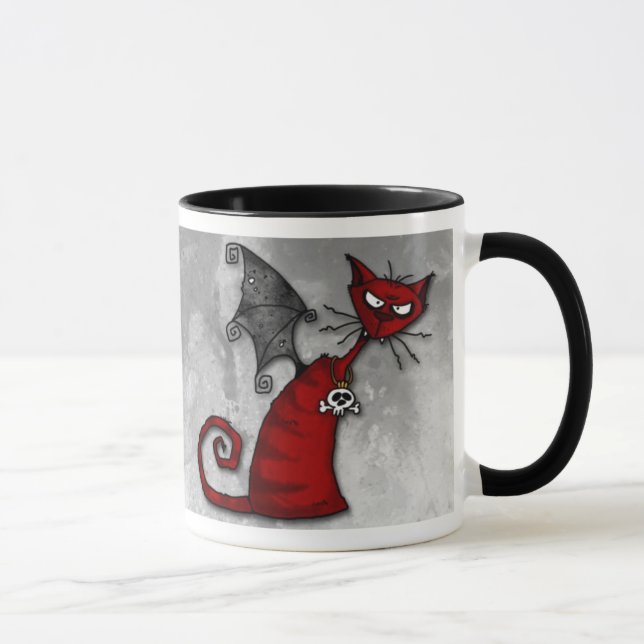 caneca do gatinho da desgraça (Direita)