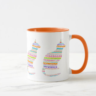 Caneca do gatinho de Boho por Megaflora