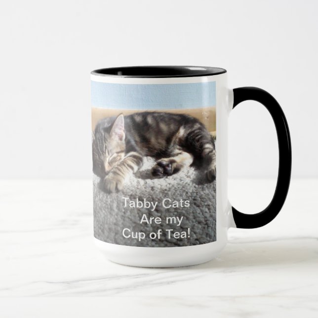 Caneca do gatinho do gato malhado (Direita)