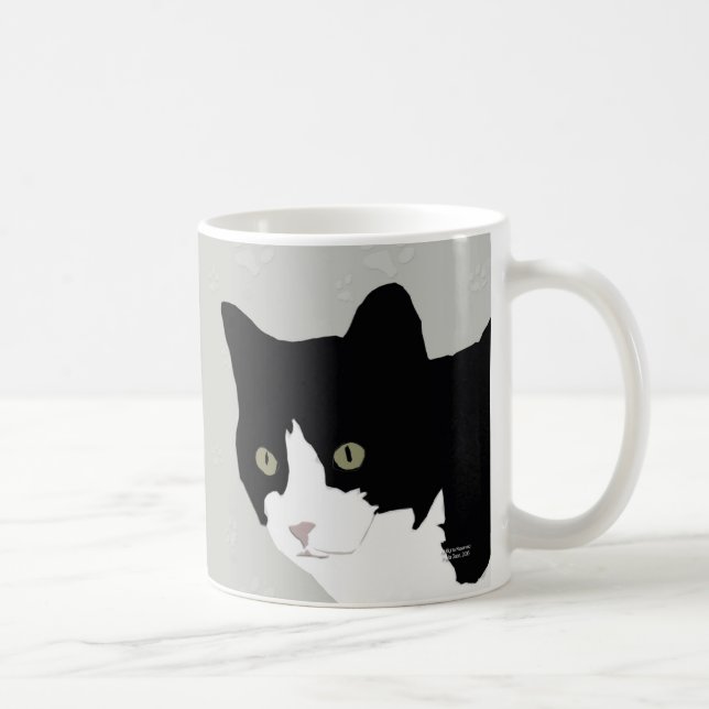Caneca do gatinho do smoking (Direita)