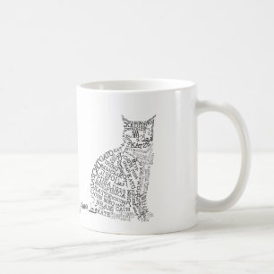 Caneca do gato das línguas de mundo
