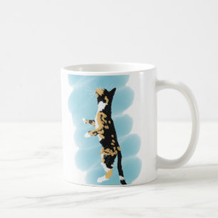 Caneca do gato de chita