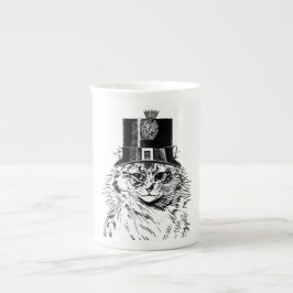 Caneca do gato de Steampunk, gatinho no chapéu