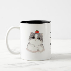 Caneca do gato do bom dia
