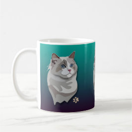 Caneca do gato do gatinho de Ragdoll