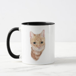 Caneca do gato do gengibre