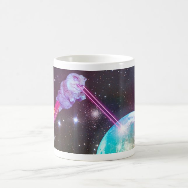 Caneca do gato do laser (Centro)