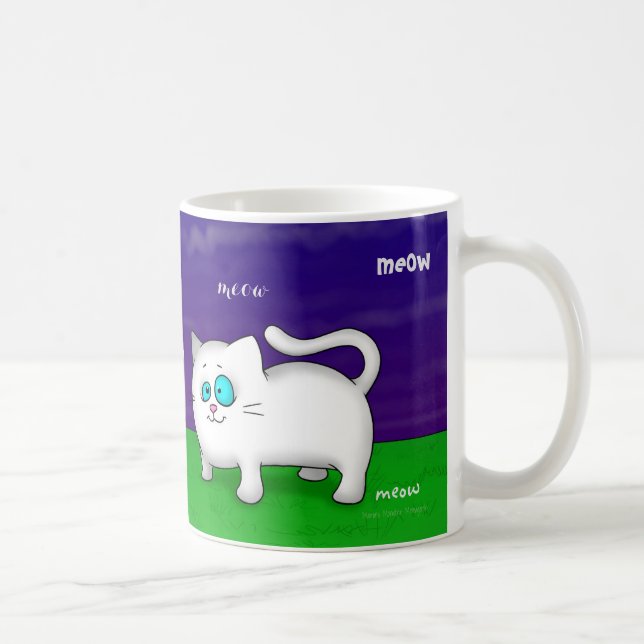 Caneca do gato do Meow (Direita)