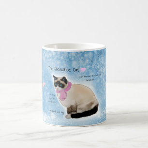 Caneca do gato do sapato de neve