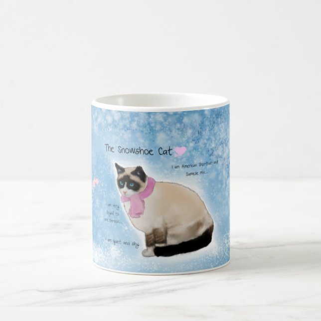 Caneca do gato do sapato de neve (Centro)