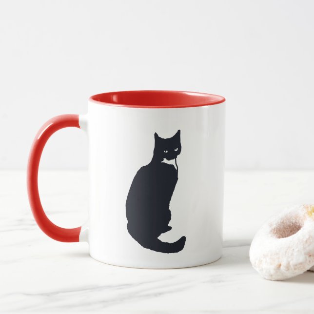 Caneca do gato do smoking (Com Donut)