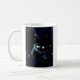 caneca do gato preto