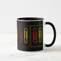 caneca do grampo de papel
