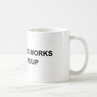 Caneca do grupo das obras públicas com grande