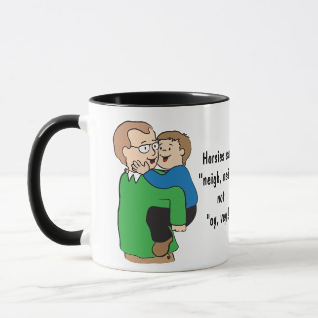 Caneca do Hanukkah ou de aniversário ou de qualque (Esquerda)