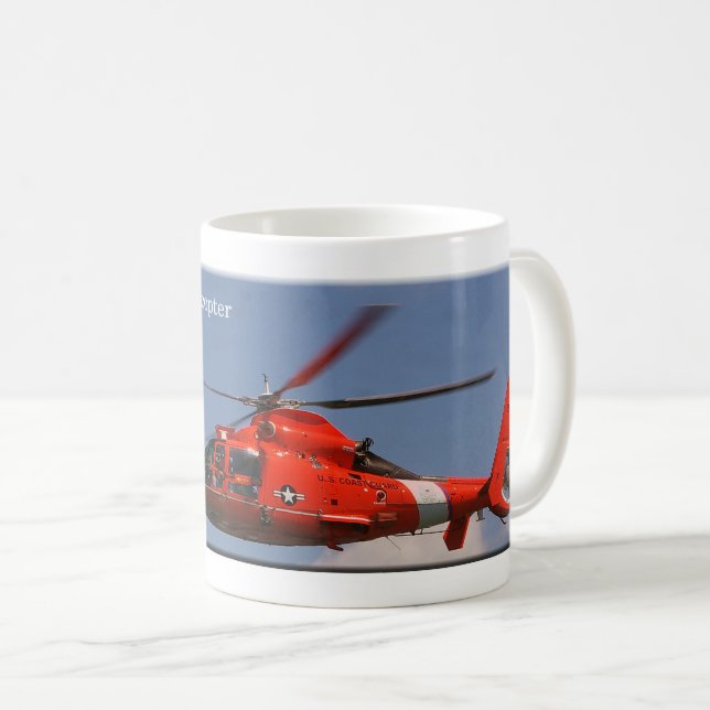 Caneca do helicóptero do golfinho de HH 65C (Frente Esquerda)