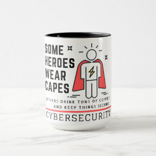 Caneca do herói de Cybersecurity