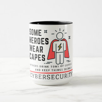 Caneca do herói de Cybersecurity